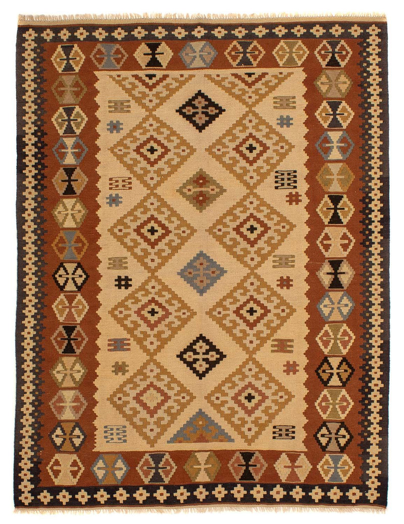 Alfombra Kelim - Oriental - 208 x 160 cm - marrón