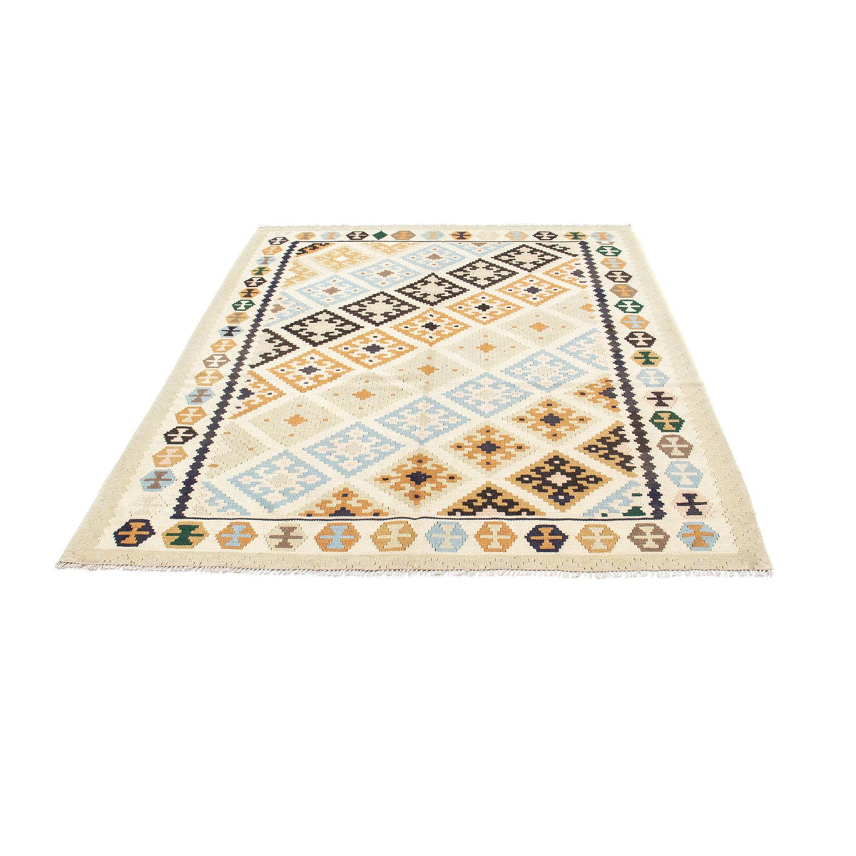 Alfombra Kelim - Oriental - 195 x 158 cm - beige