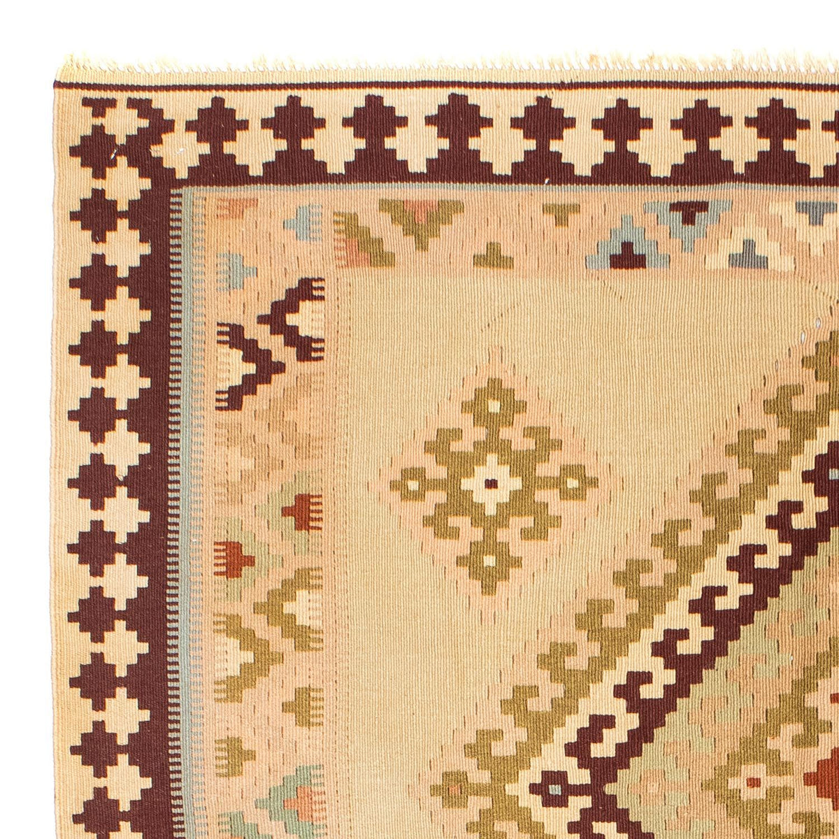 Alfombra Kelim - Oriental - 216 x 150 cm - beige claro