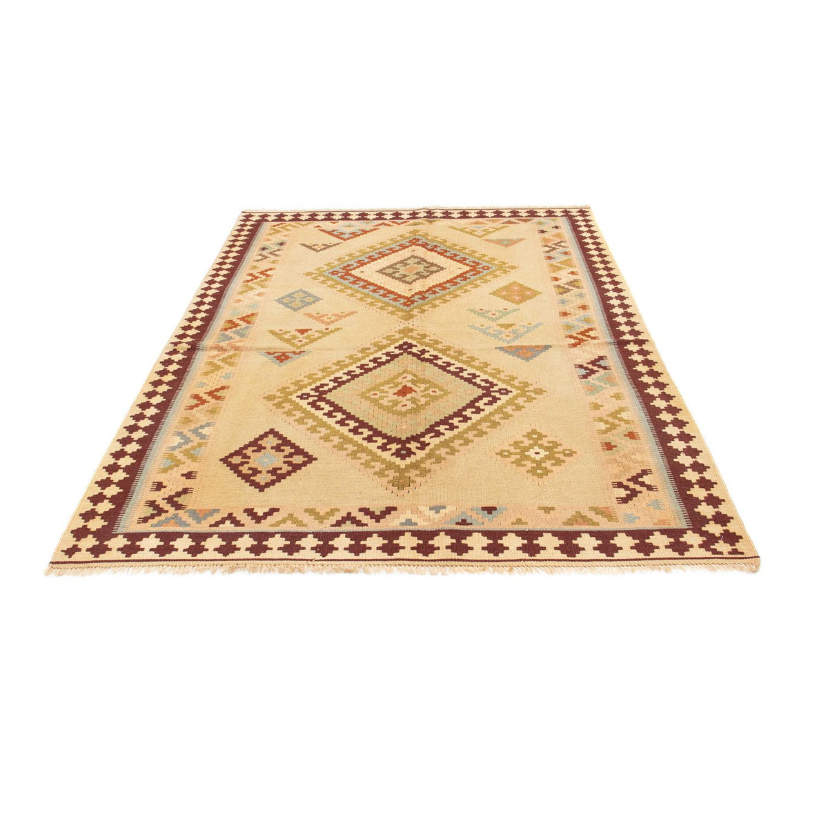 Alfombra Kelim - Oriental - 216 x 150 cm - beige claro