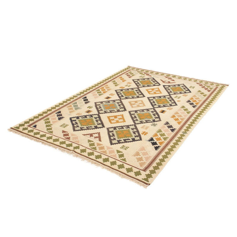 Alfombra Kelim - Oriental - 198 x 135 cm - marrón claro