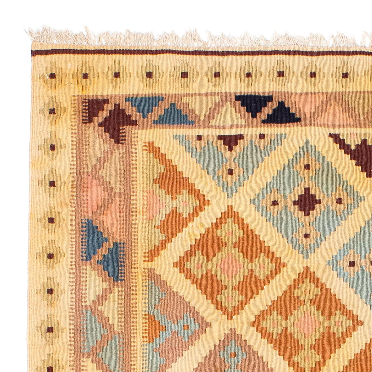 Alfombra Kelim - Oriental - 190 x 142 cm - marrón claro