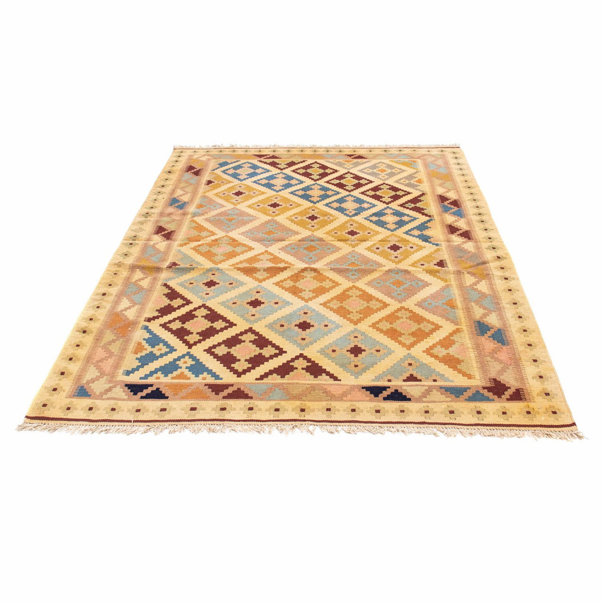 Alfombra Kelim - Oriental - 190 x 142 cm - marrón claro