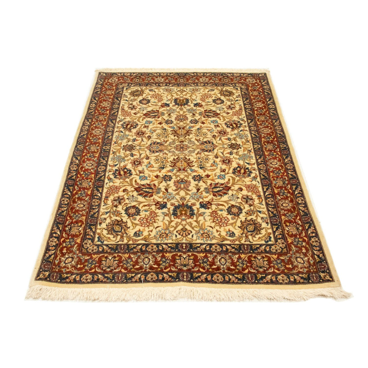 Alfombra persa - Ghom - 154 x 100 cm - beige