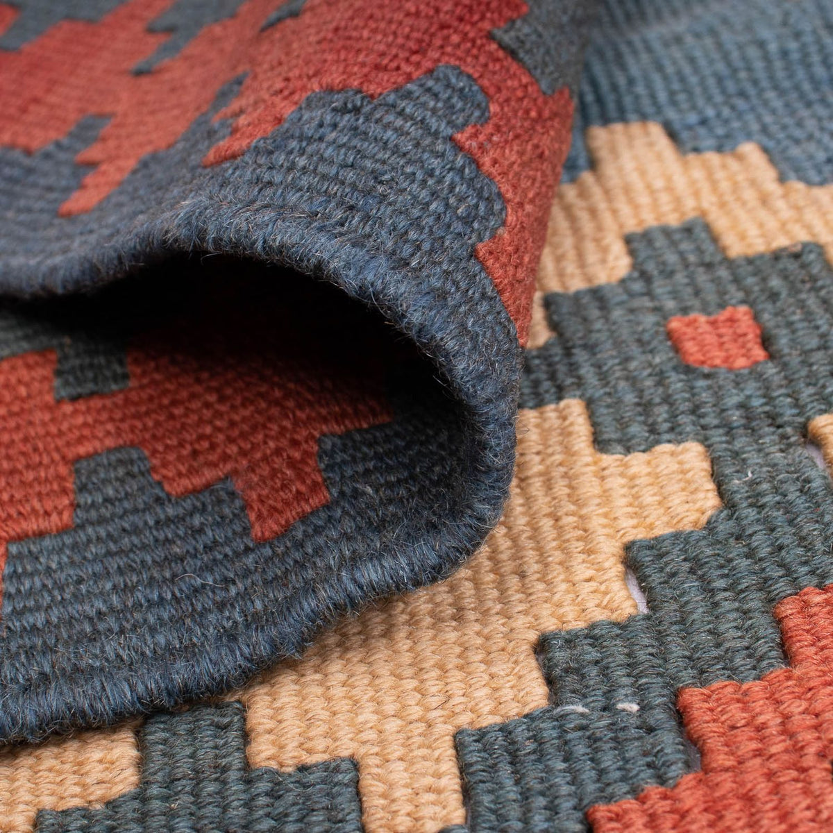 Alfombra Kelim - Oriental - 167 x 114 cm - azul