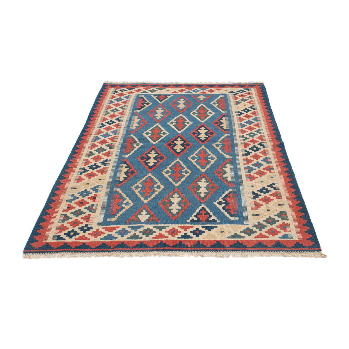 Alfombra Kelim - Oriental - 168 x 114 cm - azul