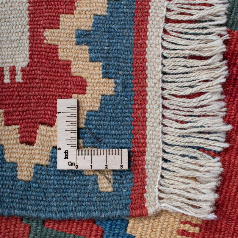 Alfombra Kelim - Oriental - 186 x 125 cm - rojo oscuro