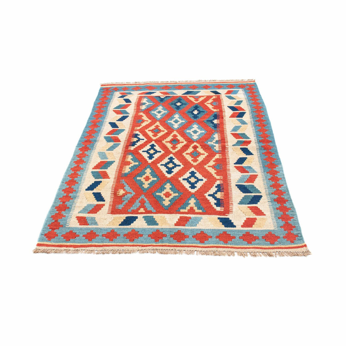 Alfombra Kelim - Oriental - 152 x 100 cm - rojo