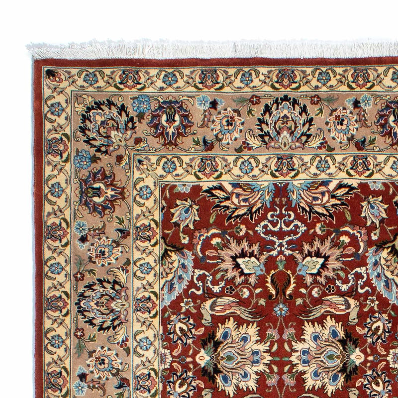 Alfombra persa - Ghom - 232 x 180 cm - rojo oscuro