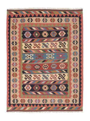 Alfombra Kelim - Oriental - 144 x 105 cm - multicolor