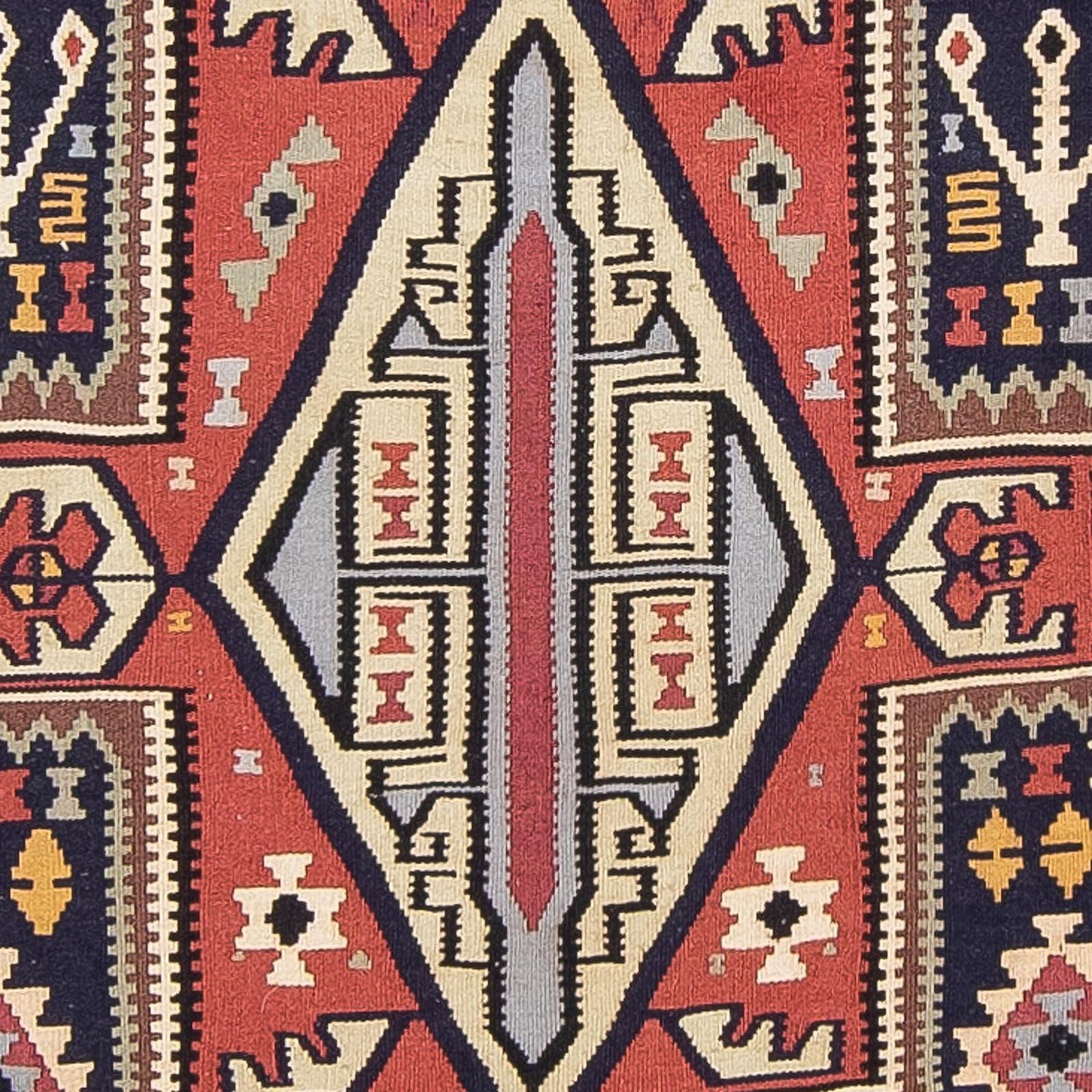Alfombra de pasillo Alfombra Kelim - Oriental - 382 x 102 cm - multicolor