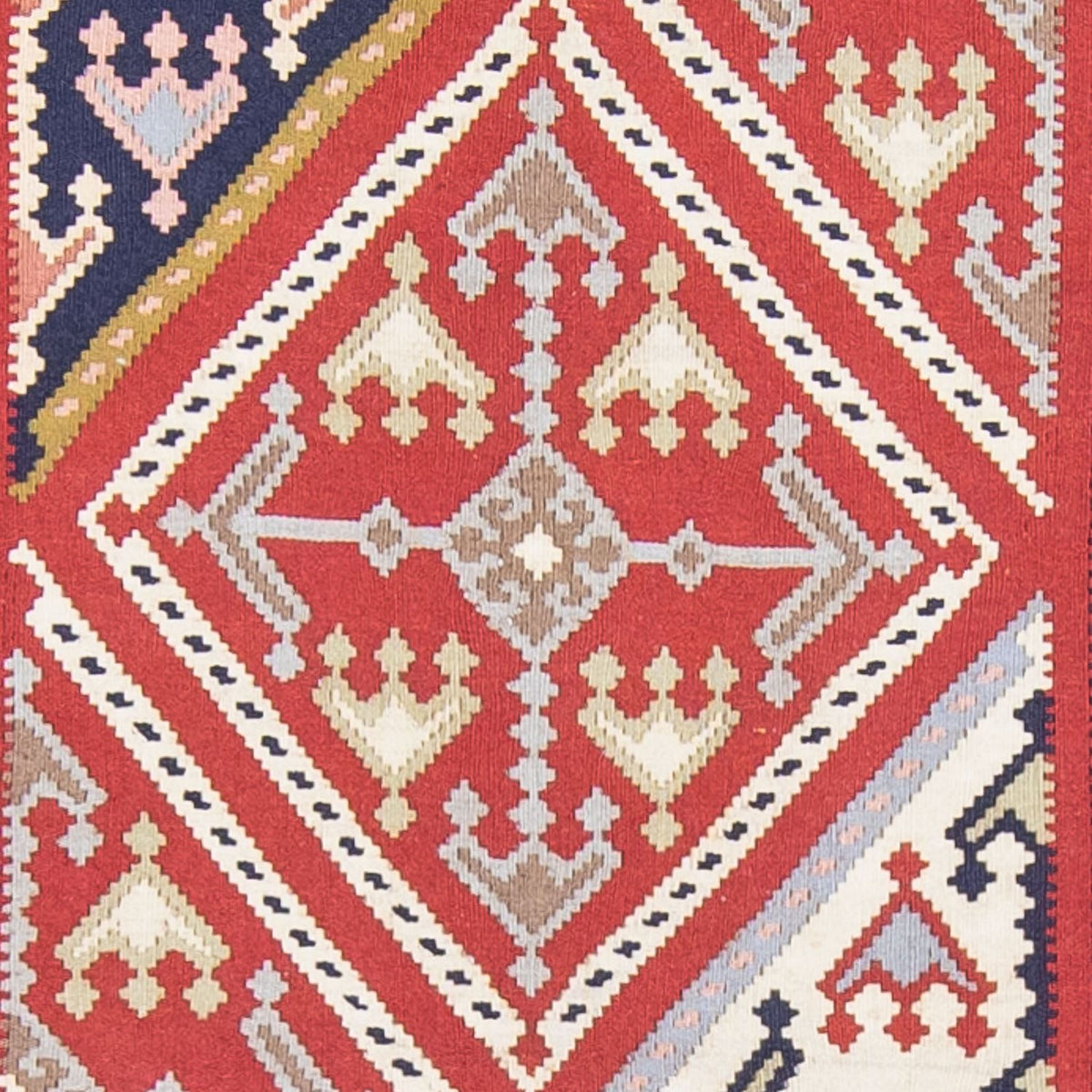 Alfombra de pasillo Alfombra Kelim - Oriental - 384 x 100 cm - multicolor