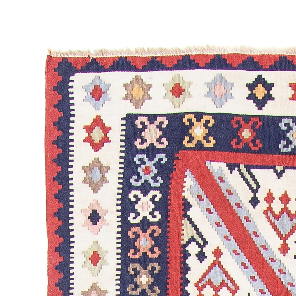 Alfombra de pasillo Alfombra Kelim - Oriental - 384 x 100 cm - multicolor