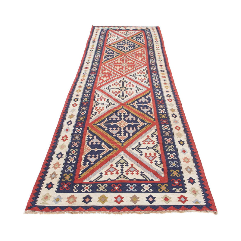 Alfombra de pasillo Alfombra Kelim - Oriental - 384 x 100 cm - multicolor