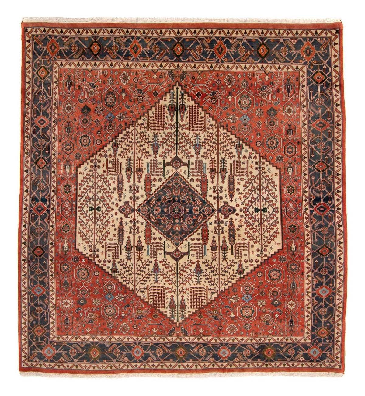 Alfombra Gabbeh - Persa Kashkuli - 258 x 230 cm - óxido