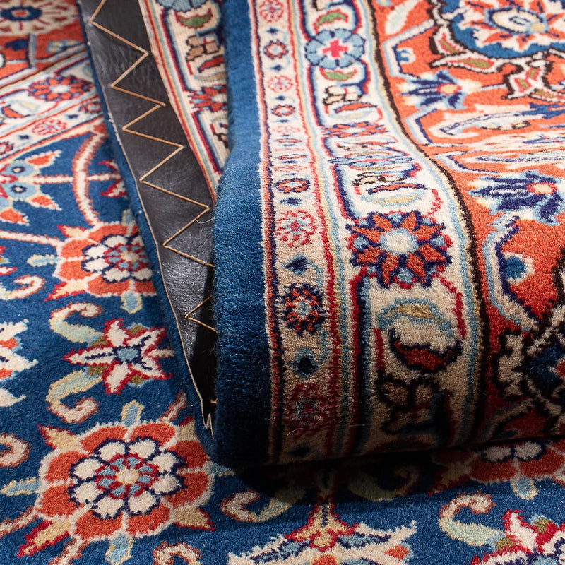 Alfombra persa - Nain - 244 x 196 cm - azul oscuro