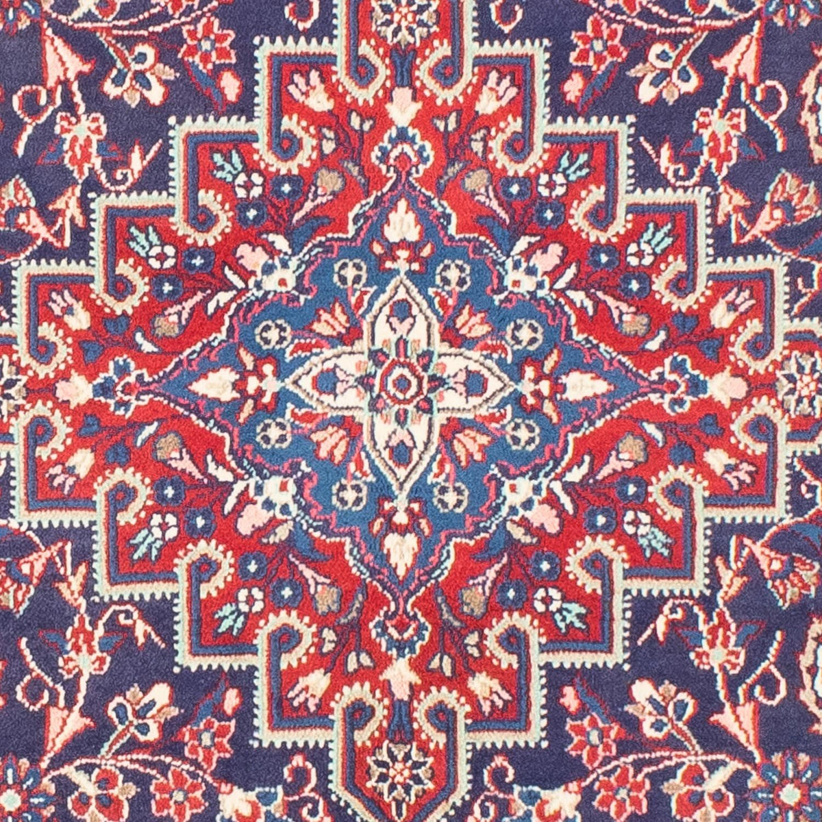 Alfombra persa - Nómada - 211 x 132 cm - azul oscuro