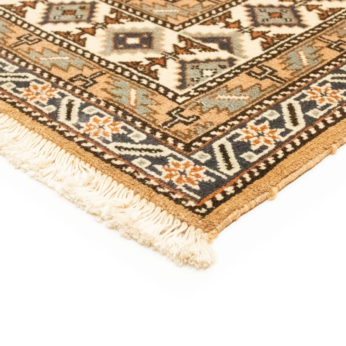 Alfombra persa - Nómada - 197 x 144 cm - marrón claro