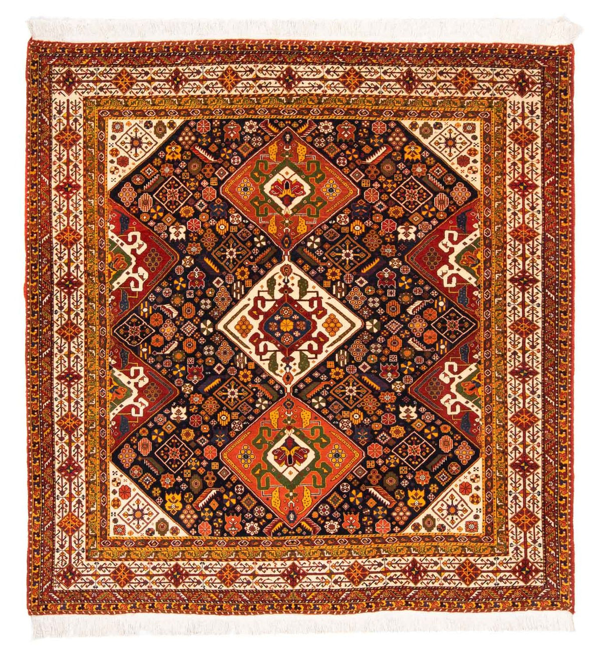 Alfombra persa - Nómada cuadrado  - 208 x 201 cm - azul oscuro
