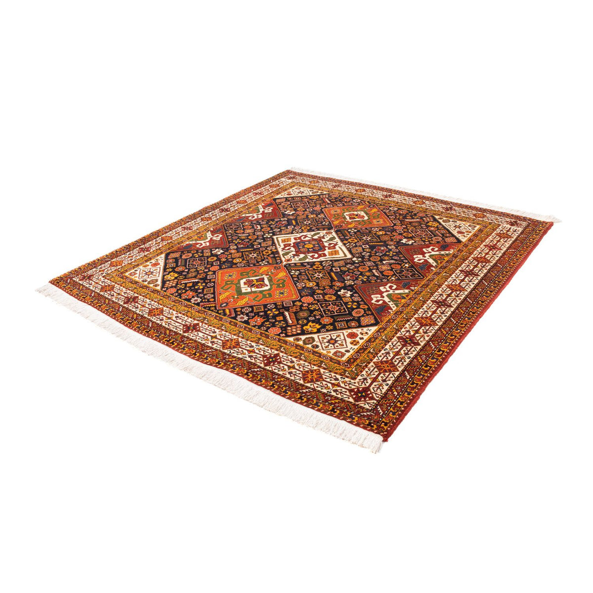 Alfombra persa - Nómada cuadrado  - 208 x 201 cm - azul oscuro
