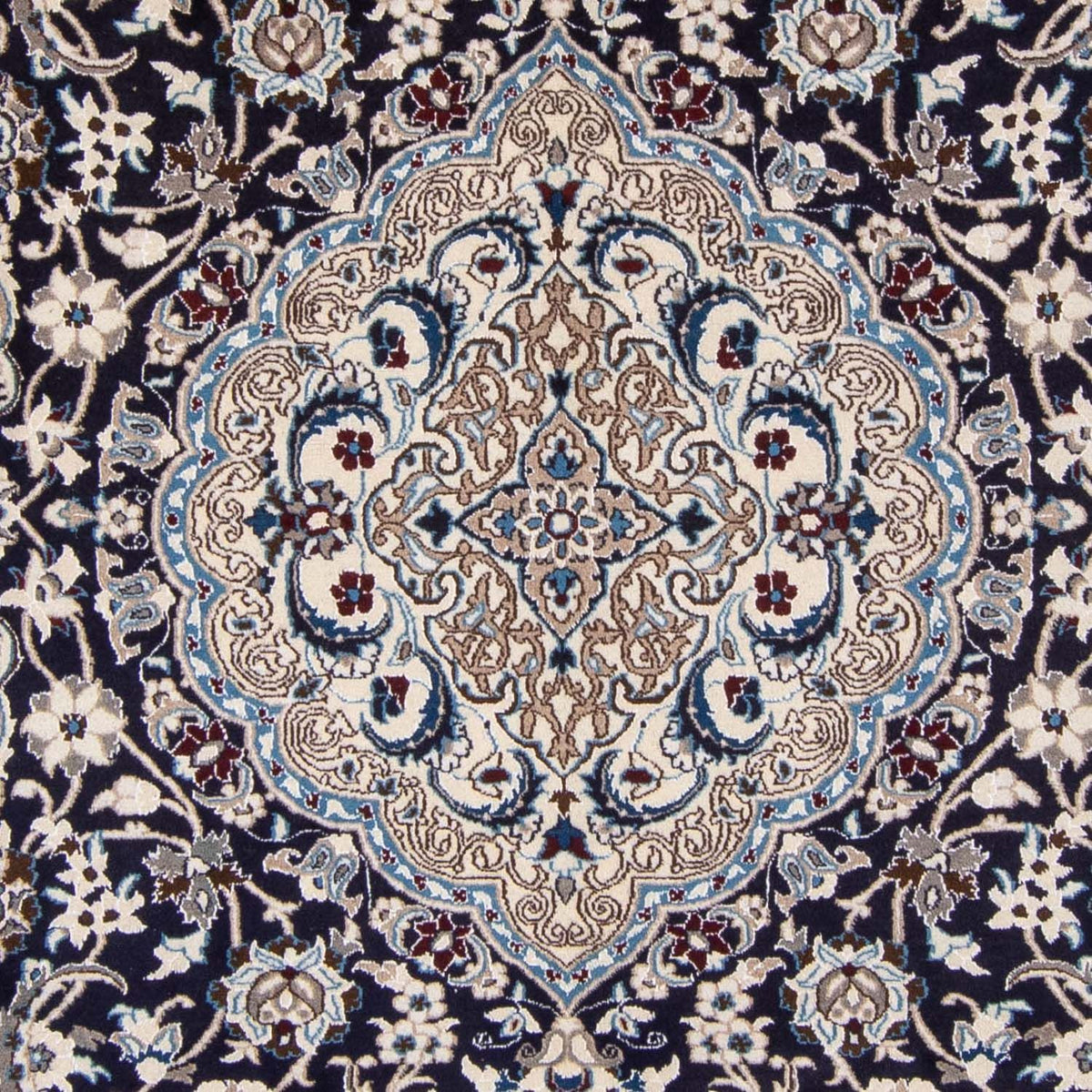 Alfombra persa - Nain - 350 x 243 cm - azul oscuro