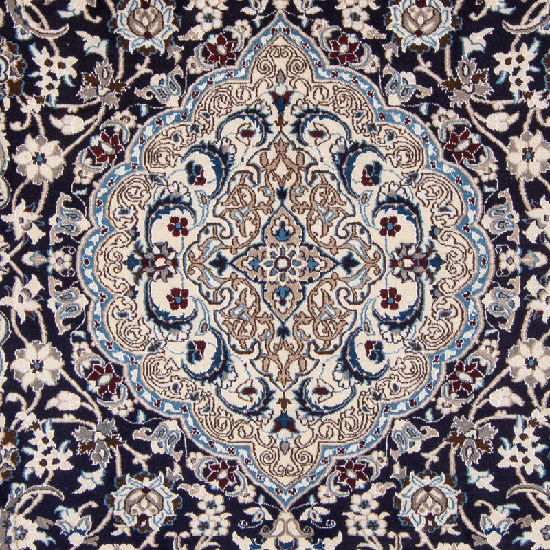 Alfombra persa - Nain - 350 x 243 cm - azul oscuro
