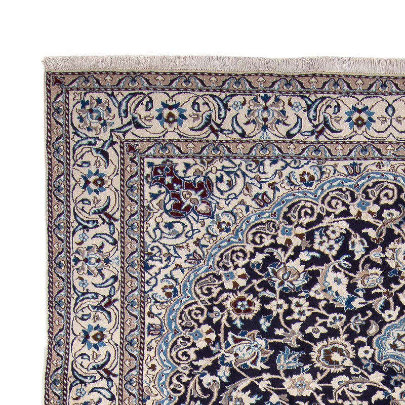 Alfombra persa - Nain - 350 x 243 cm - azul oscuro