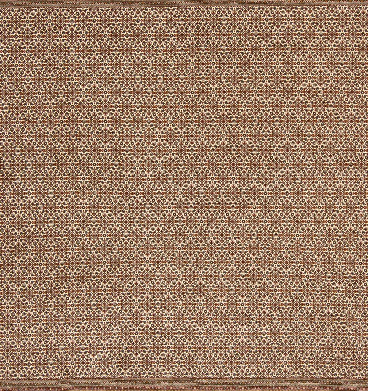 Alfombra persa - Tabriz cuadrado - 258 x 251 cm - marrón claro