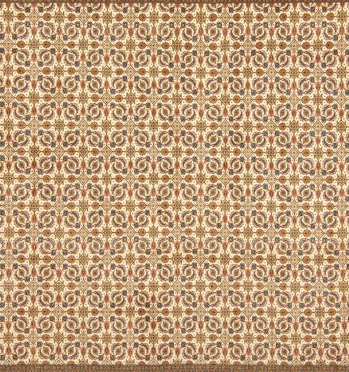 Alfombra persa - Tabriz cuadrado  - 248 x 243 cm - beige