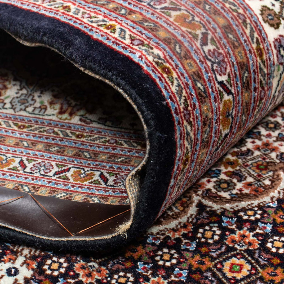 Alfombra persa - Tabriz - 340 x 255 cm - marrón oscuro