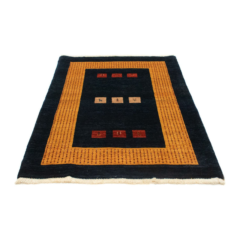 Alfombra Gabbeh - Loribaft Persa - 152 x 105 cm - azul oscuro