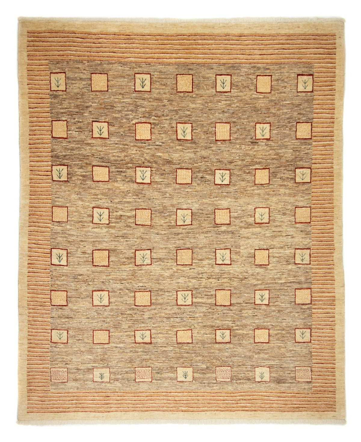 Alfombra Gabbeh - Loribaft Persa - 240 x 197 cm - beige