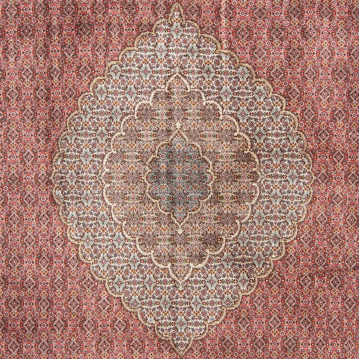 Alfombra persa - Tabriz - 303 x 200 cm - rojo claro
