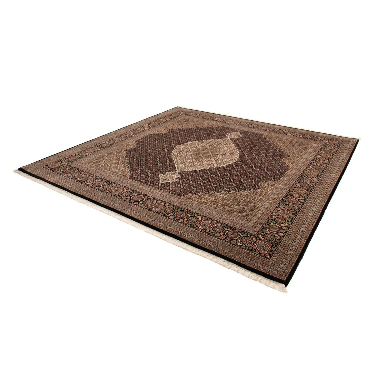 Alfombra persa - Tabriz - 253 x 246 cm - azul oscuro