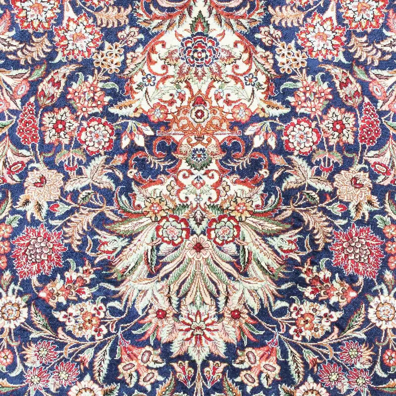Alfombra persa - Ghom - 118 x 80 cm - azul oscuro