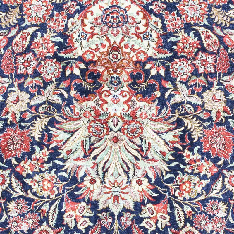 Alfombra persa - Ghom - 121 x 84 cm - azul oscuro