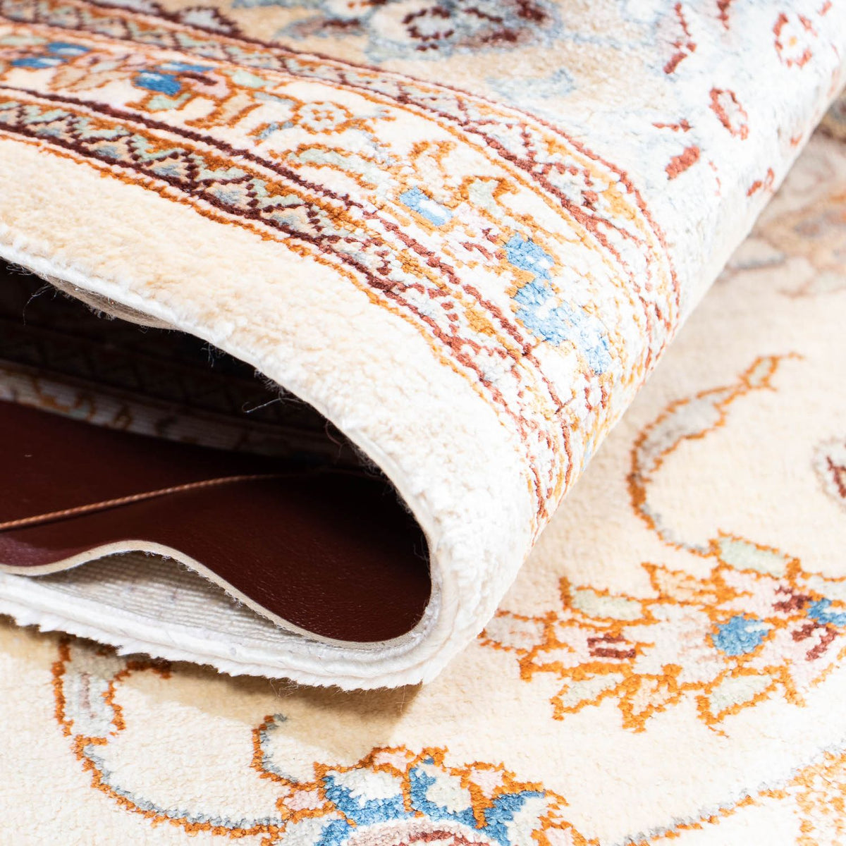 Alfombra persa - Ghom - 150 x 88 cm - beige