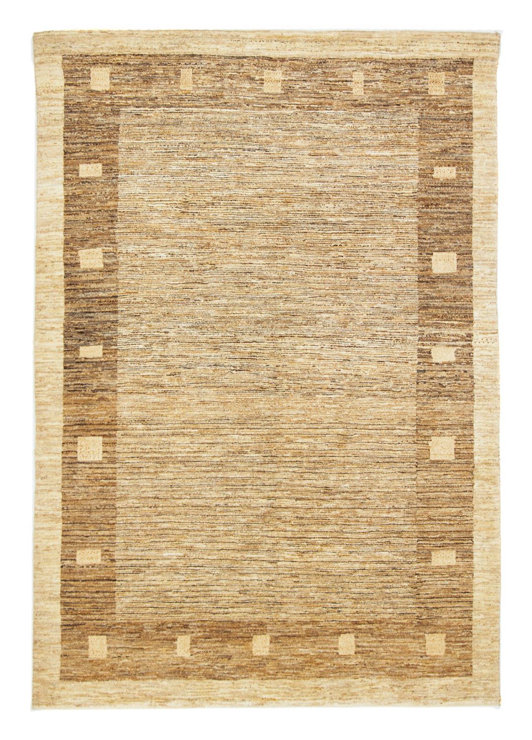 Alfombra Gabbeh - Loribaft Persa - 228 x 161 cm - marrón claro