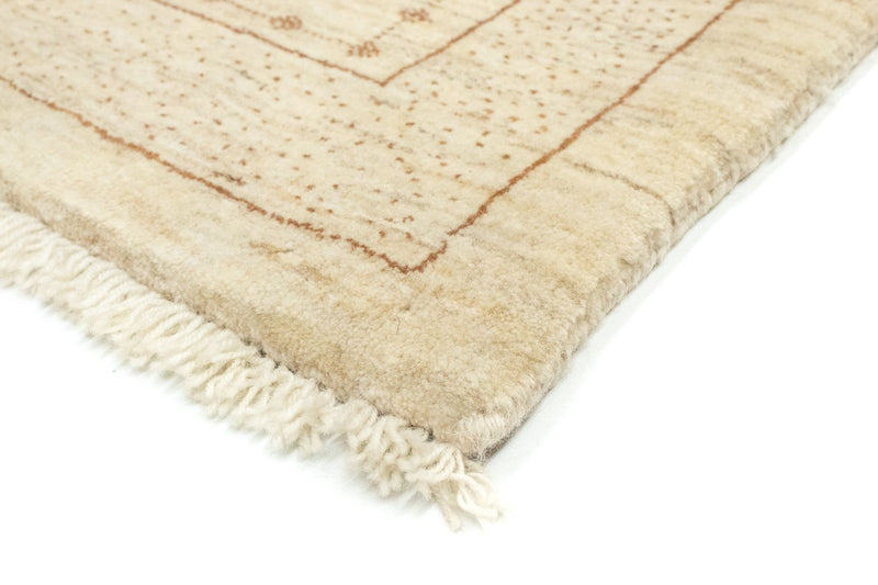 Alfombra de pasillo Alfombra Gabbeh - Loribaft Persa - 185 x 85 cm - beige