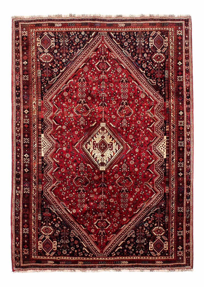 Alfombra persa - Nómada - 267 x 192 cm - rojo oscuro