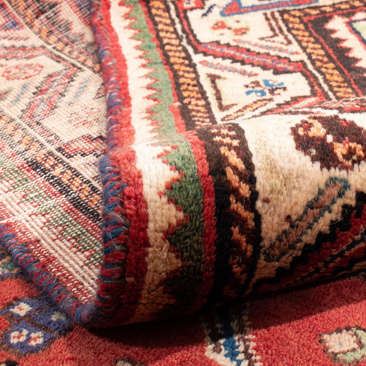 Alfombra persa - Nómada - 257 x 205 cm - rojo
