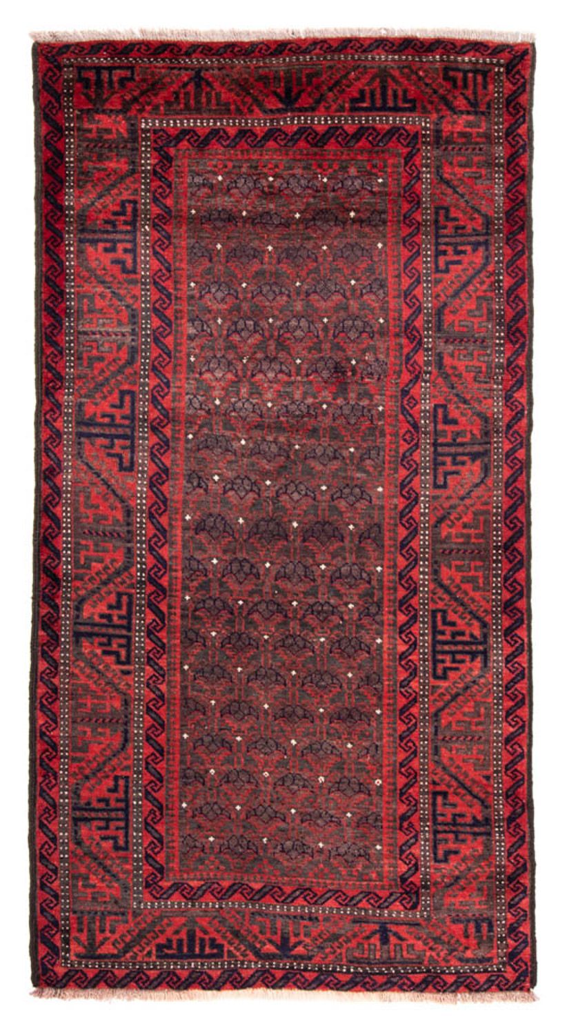 Alfombra de pasillo Alfombra persa - Nómada - 240 x 113 cm - rojo