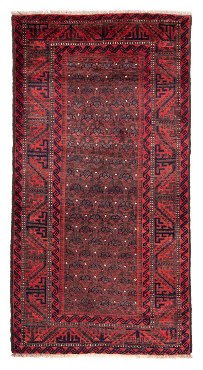 Alfombra de pasillo Alfombra persa - Nómada - 240 x 113 cm - rojo