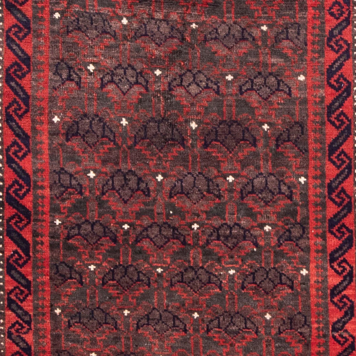 Alfombra de pasillo Alfombra persa - Nómada - 240 x 113 cm - rojo