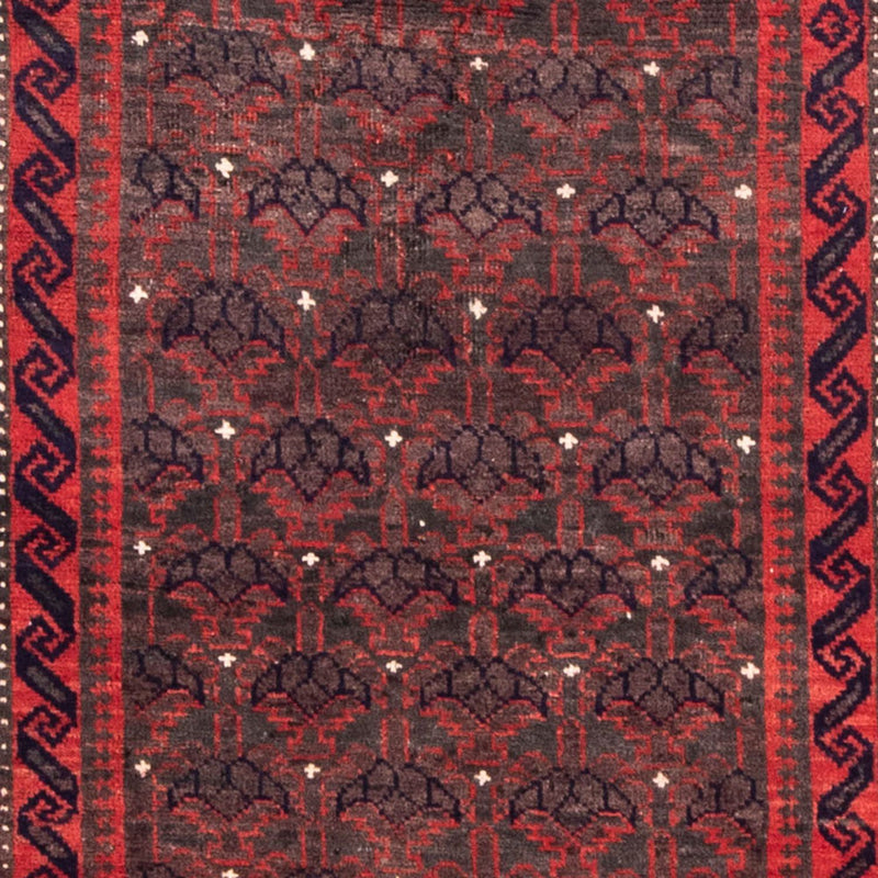 Alfombra de pasillo Alfombra persa - Nómada - 240 x 113 cm - rojo