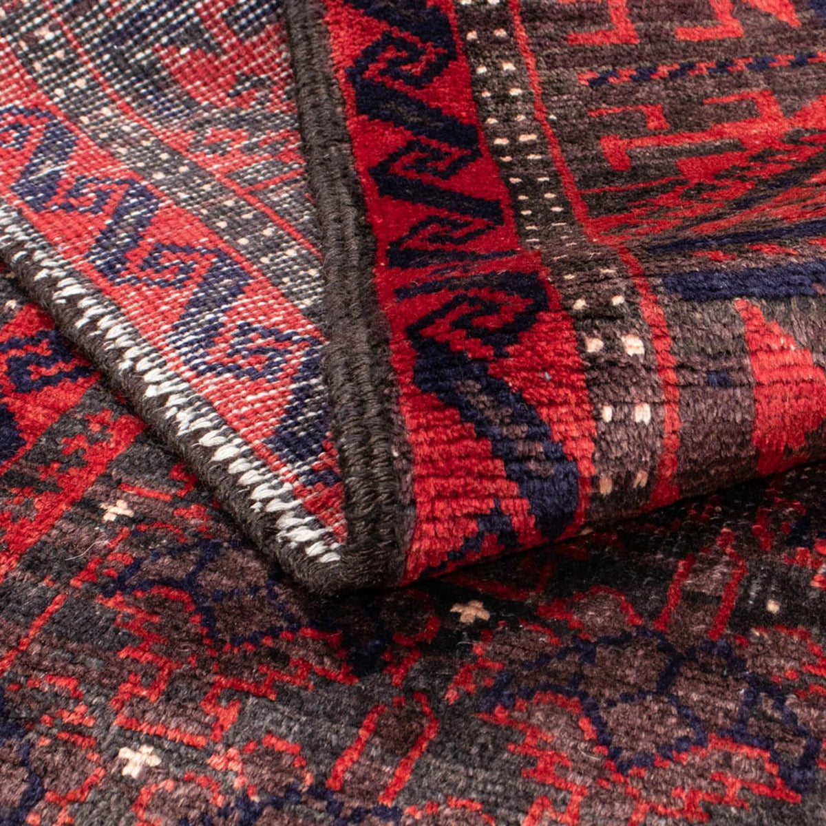 Alfombra de pasillo Alfombra persa - Nómada - 240 x 113 cm - rojo