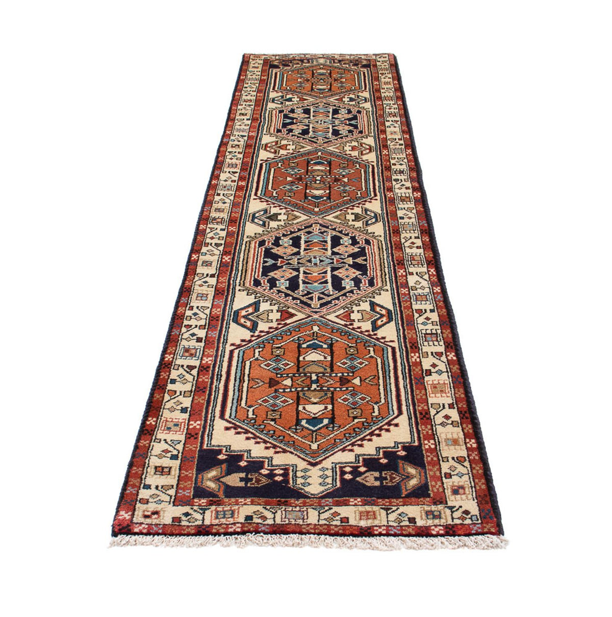 Alfombra de pasillo Alfombra persa - Nómada - 297 x 71 cm - beige