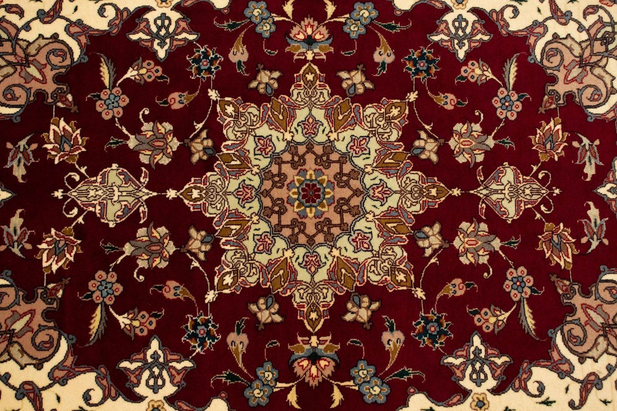Alfombra Persa - Tabriz - Real - 148 x 103 cm - rojo