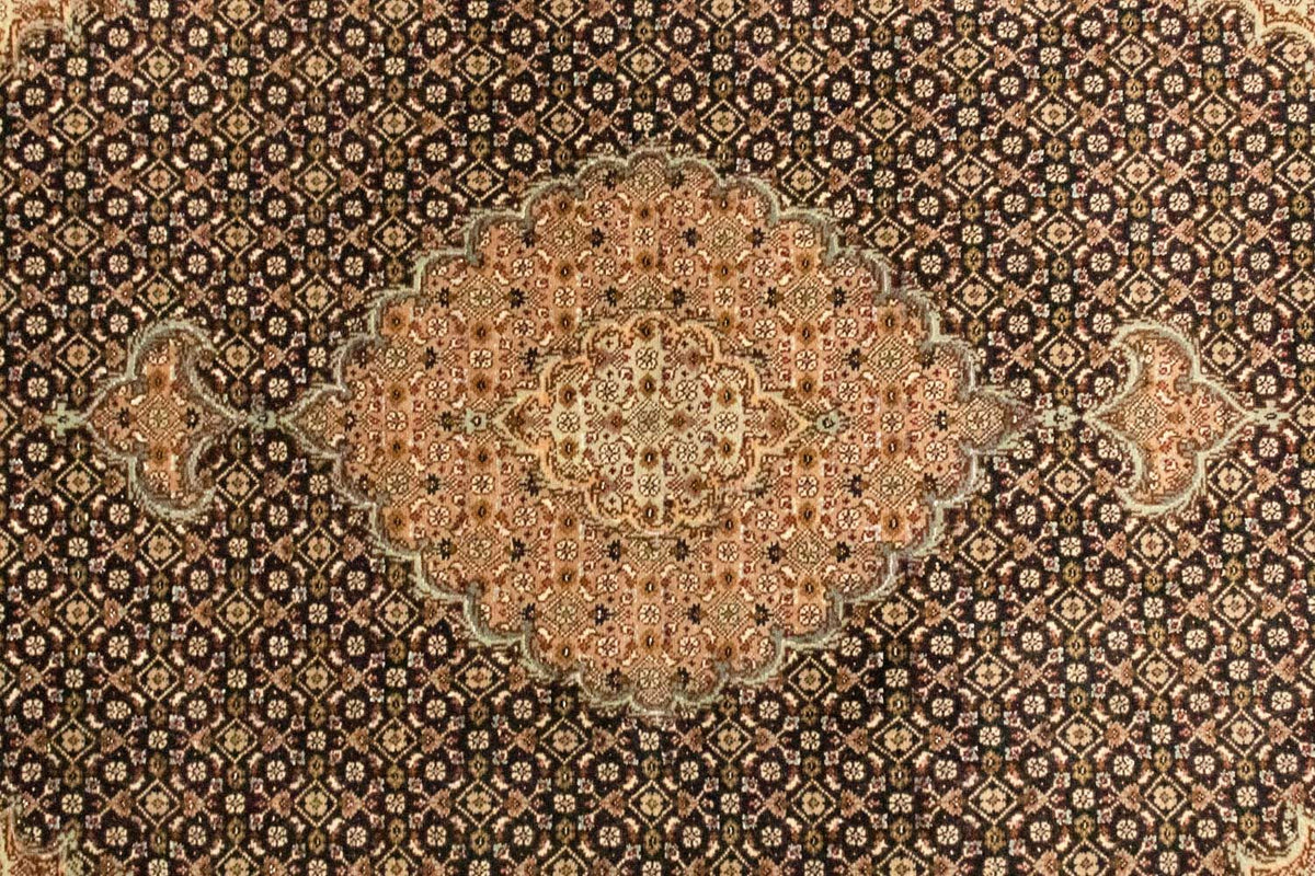 Alfombra Persa - Tabriz - Real - 153 x 105 cm - azul oscuro