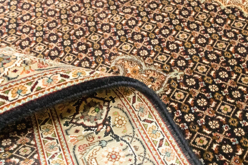 Alfombra Persa - Tabriz - Real - 153 x 105 cm - azul oscuro